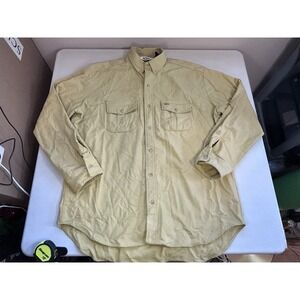 10X Men's 100% Cotton Work Chore Jacket Button Up Flannel Shirt USA Size XL Read